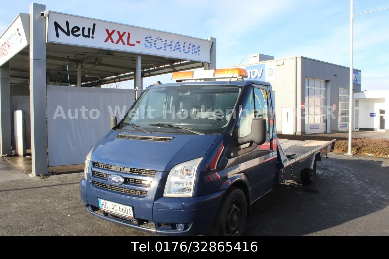 Ford Transit Blitzlader/Autotransporter Algema Blau - 1