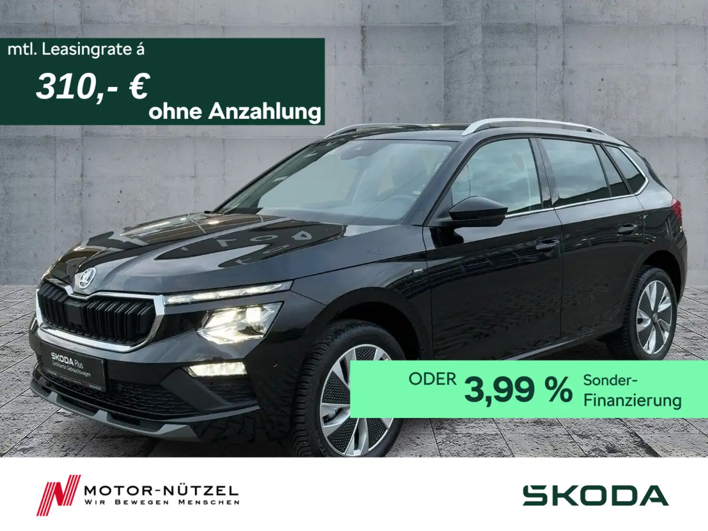 Skoda Kamiq 1.5 TSI DSG SELECTION MATRIX+NAVI+AHK+ACC Schwarz - 1