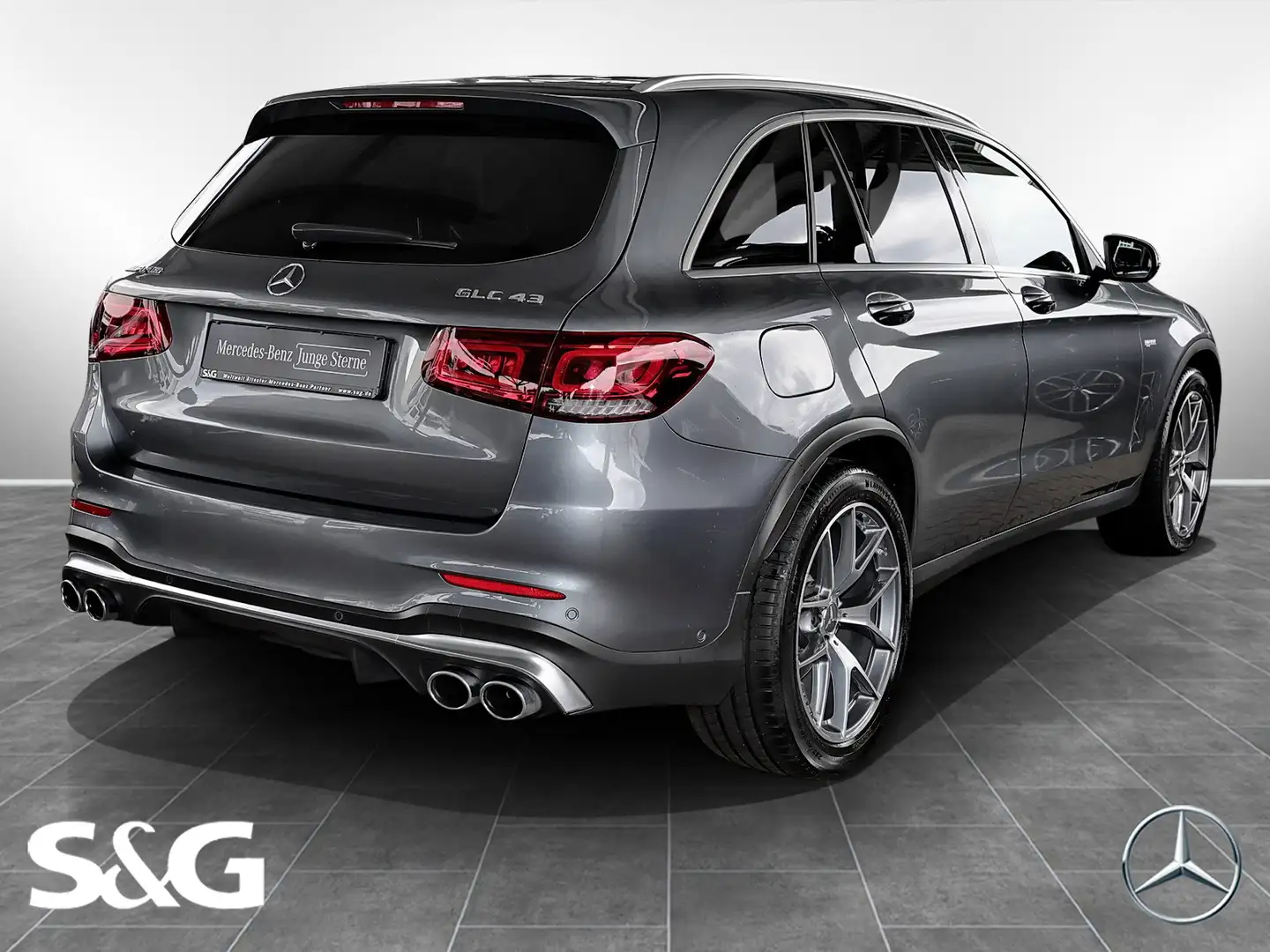 Mercedes-Benz GLC 43 AMG 4M AHK+DISTRONIC+HEADUP+BURMESTER+20" Grau - 2