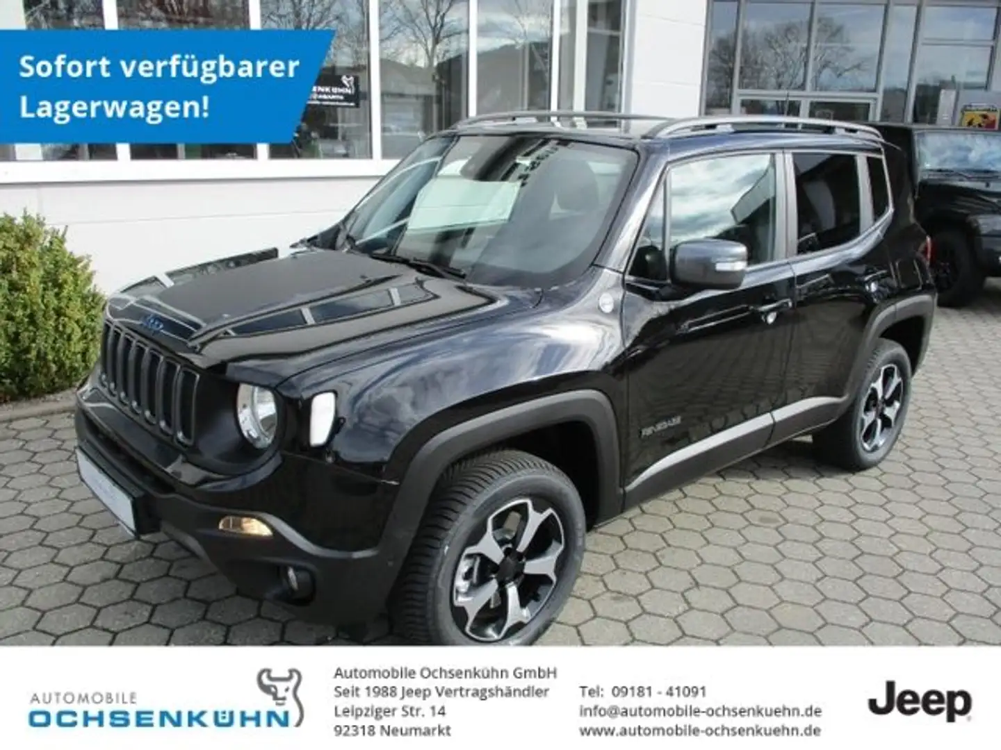 Jeep Renegade 1.3l Trailhawk 4xe Leder, Pan.-Dach Schwarz - 1