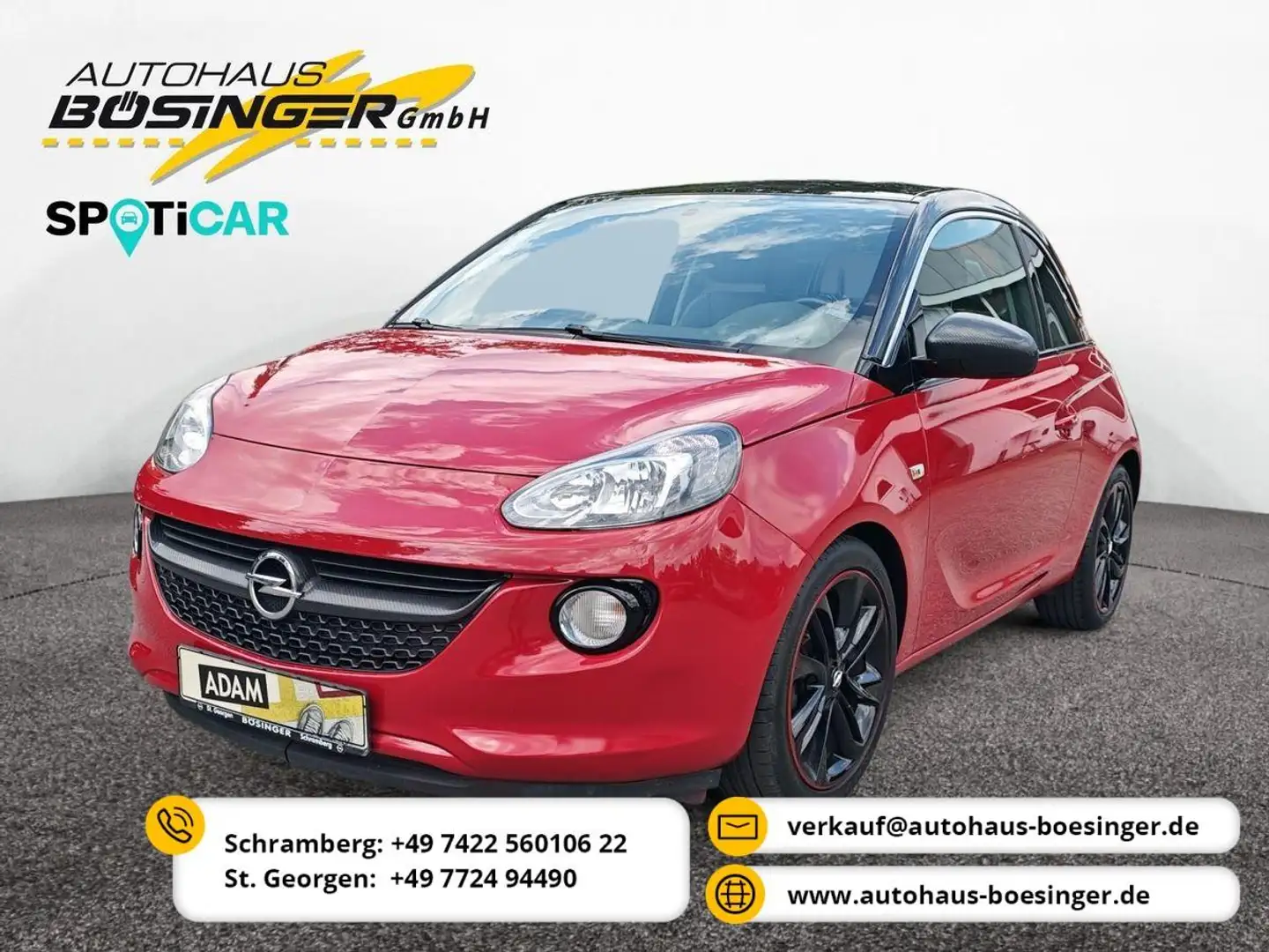 Opel Adam Slam / 17" / Carbon /  Klimaautom. / Touch Rood - 1