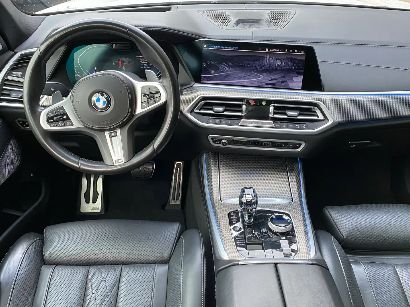 BMW X5 xDrive45e M Sport LASER/LUFT/MASS/B&W/PanSky Blanc - 2