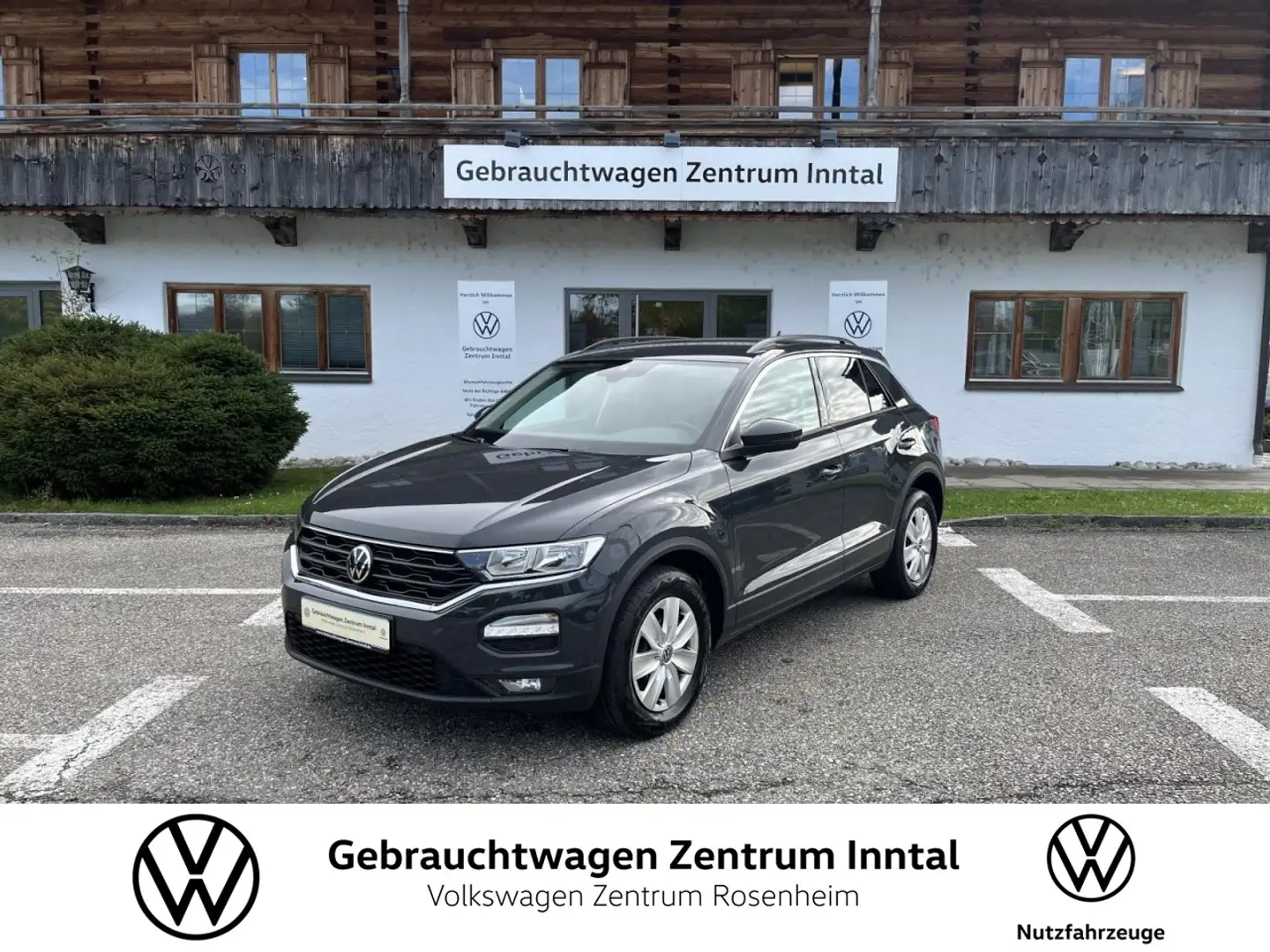 Volkswagen T-Roc 2,0 TDI (Navi+Klima+Sithzg.+PDC) Klima Navi Grijs - 1