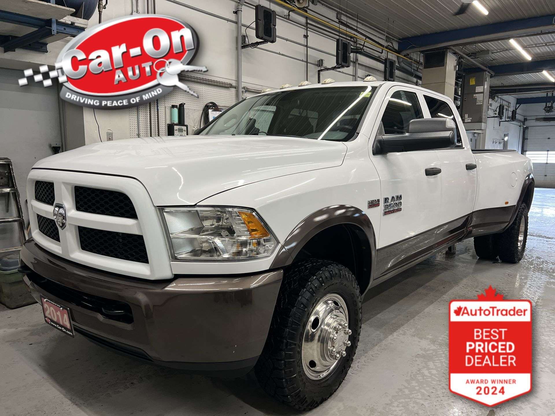 White 2014 RAM 3500 Pickup Truck Four-Wheel Drive Automatic