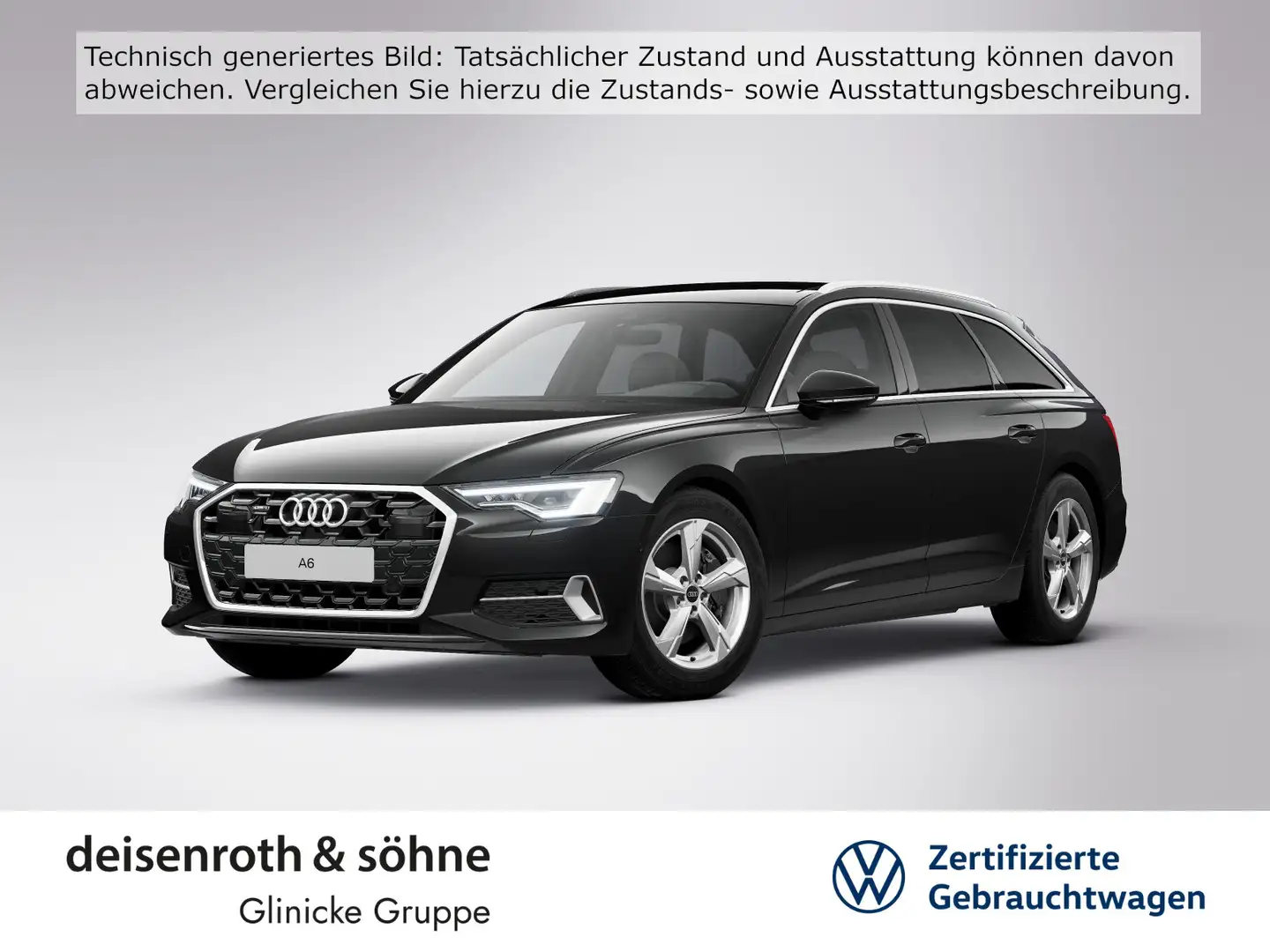 Audi A6 Sport advanced 45 TFSI qu AHK/Pano/Matr Schwarz - 1