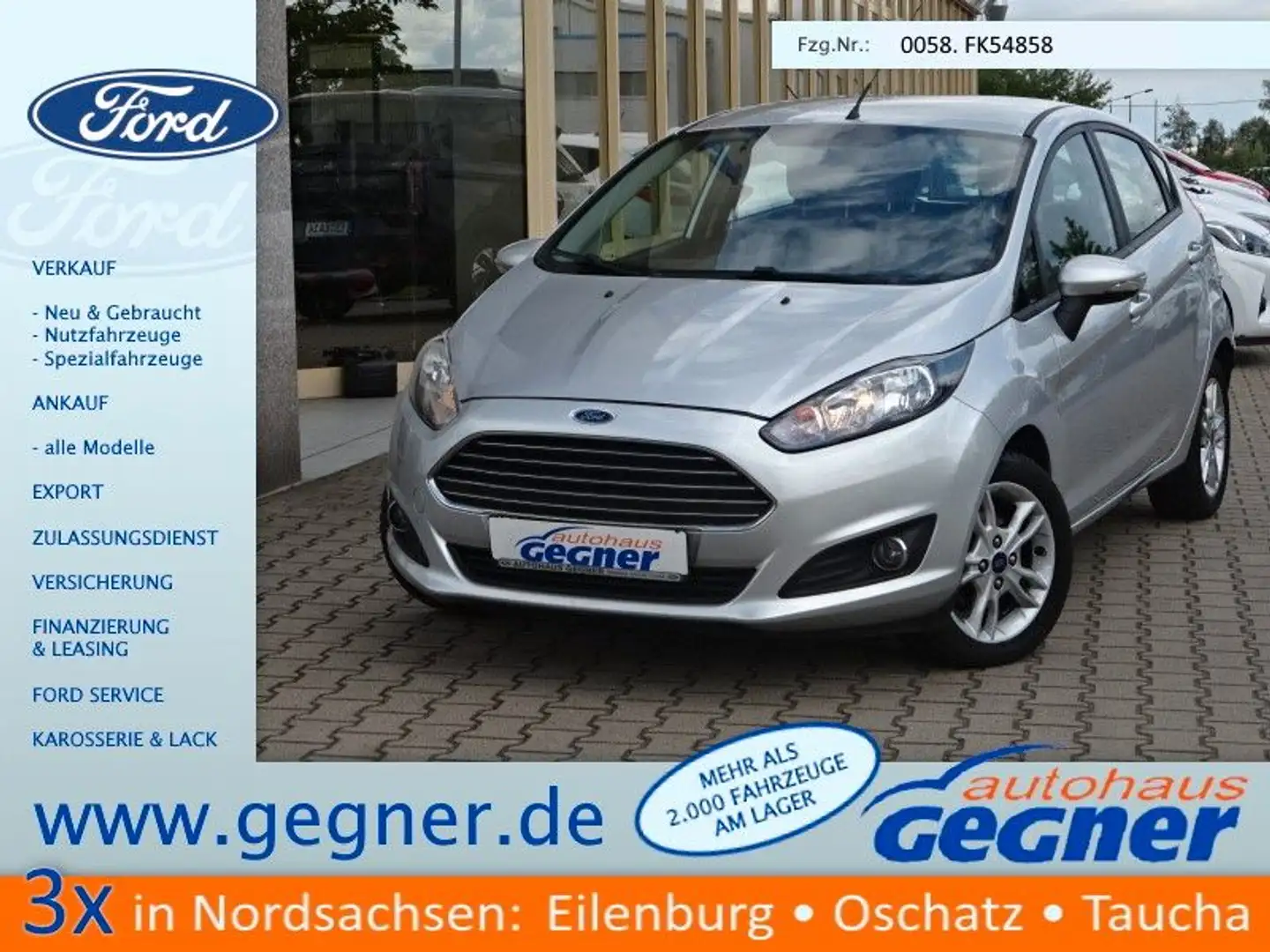 Ford Fiesta 75PS Trend Klima LMF Cool&Sound Silber - 1