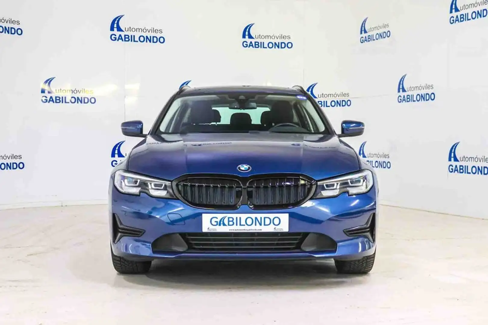 BMW 318 318d Touring Bleu - 2