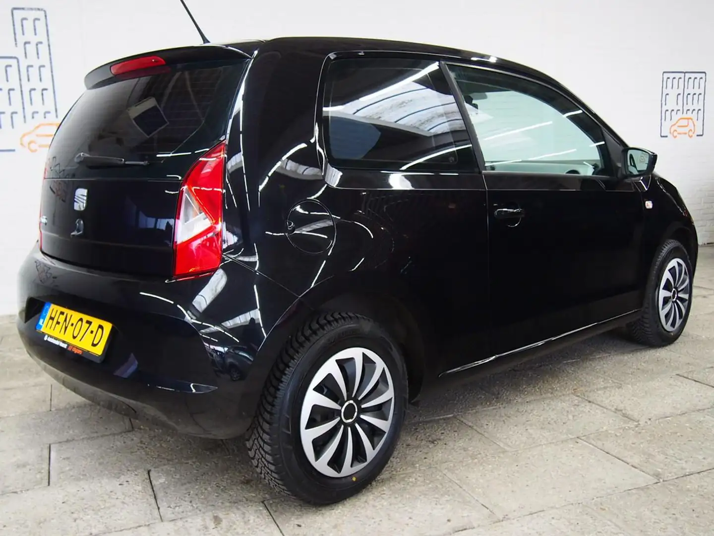 SEAT Mii 1.0 Style Airco (APK:Nieuw) Incl.Garantie Noir - 2