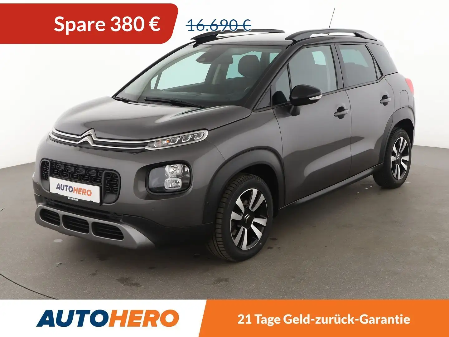 Citroen C3 Aircross 1.5 Blue-HDi Shine Aut.*NAVI*PDC*TEMPO*SHZ*ALU* Grau - 1