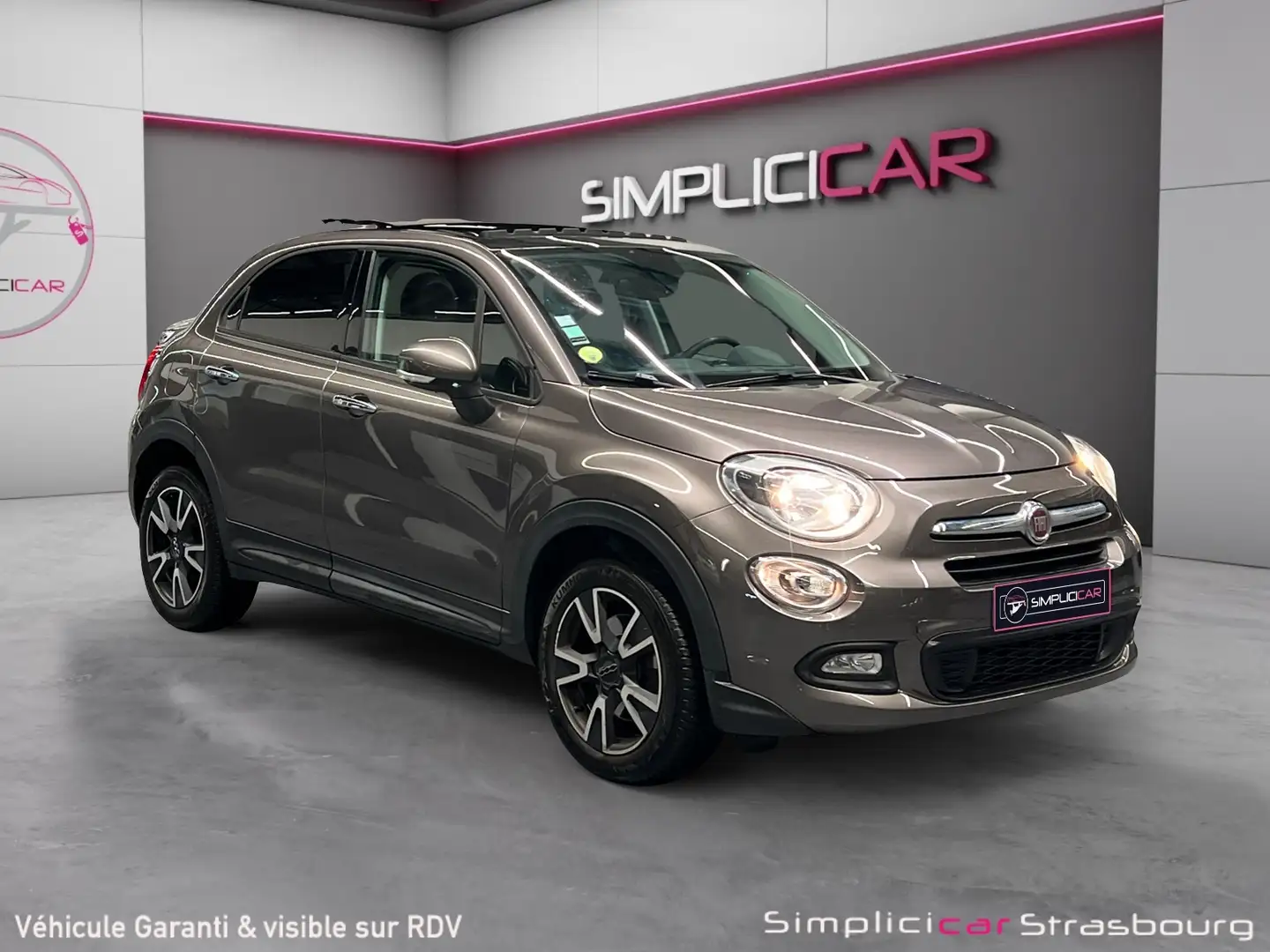 Fiat 500X 500X 1.6 MultiJet 120 ch Popstar Gris - 1
