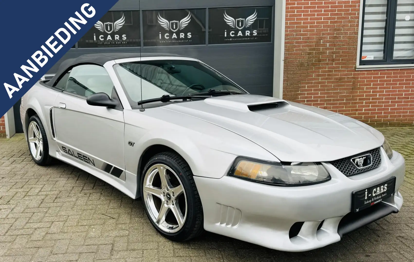 Ford Mustang USA 4.6 GT V8 Convertible GT + SALEEN(PAKKET) Grijs - 1