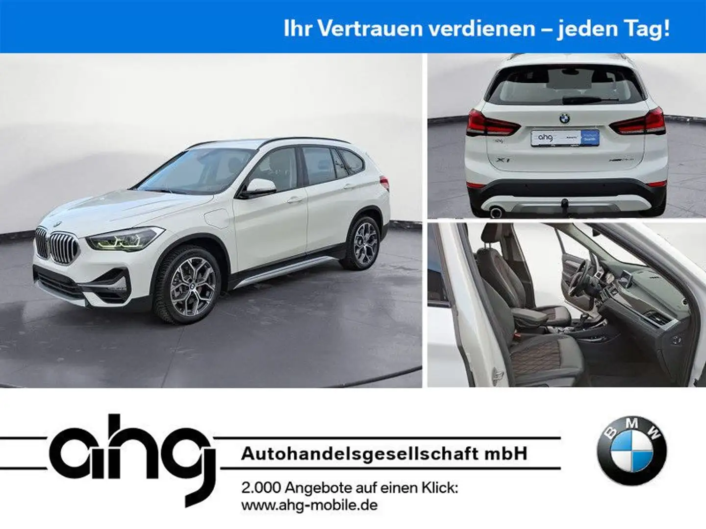 BMW X1 xDrive25e xLine Steptronic Bluetooth PDC Klim Weiß - 1