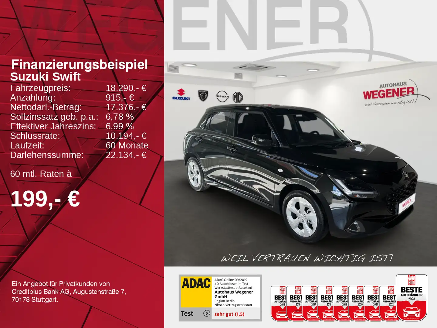 Suzuki Swift SWIFT COMFORT HYBRID Schwarz - 2