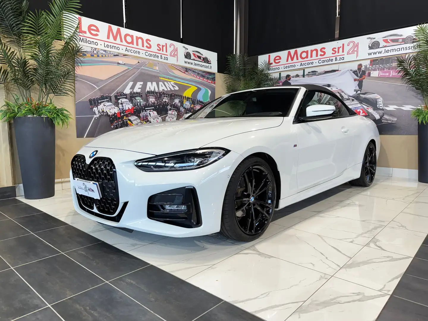 BMW 420 d Cabrio mhev 48V Msport *I.V.A.22%* Bianco - 1