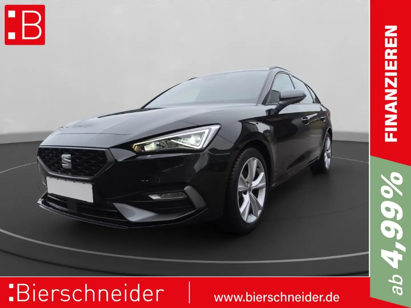 SEAT Leon Sportstourer 1.5 eTSI DSG FR NAVI KAMERA LED Schwarz - 1
