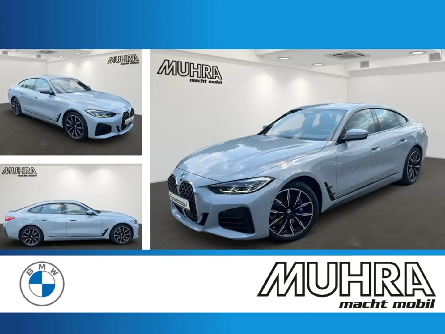 BMW 420 i Gran Coupe M Sport 19" DA Professional HiFi Gris - 1