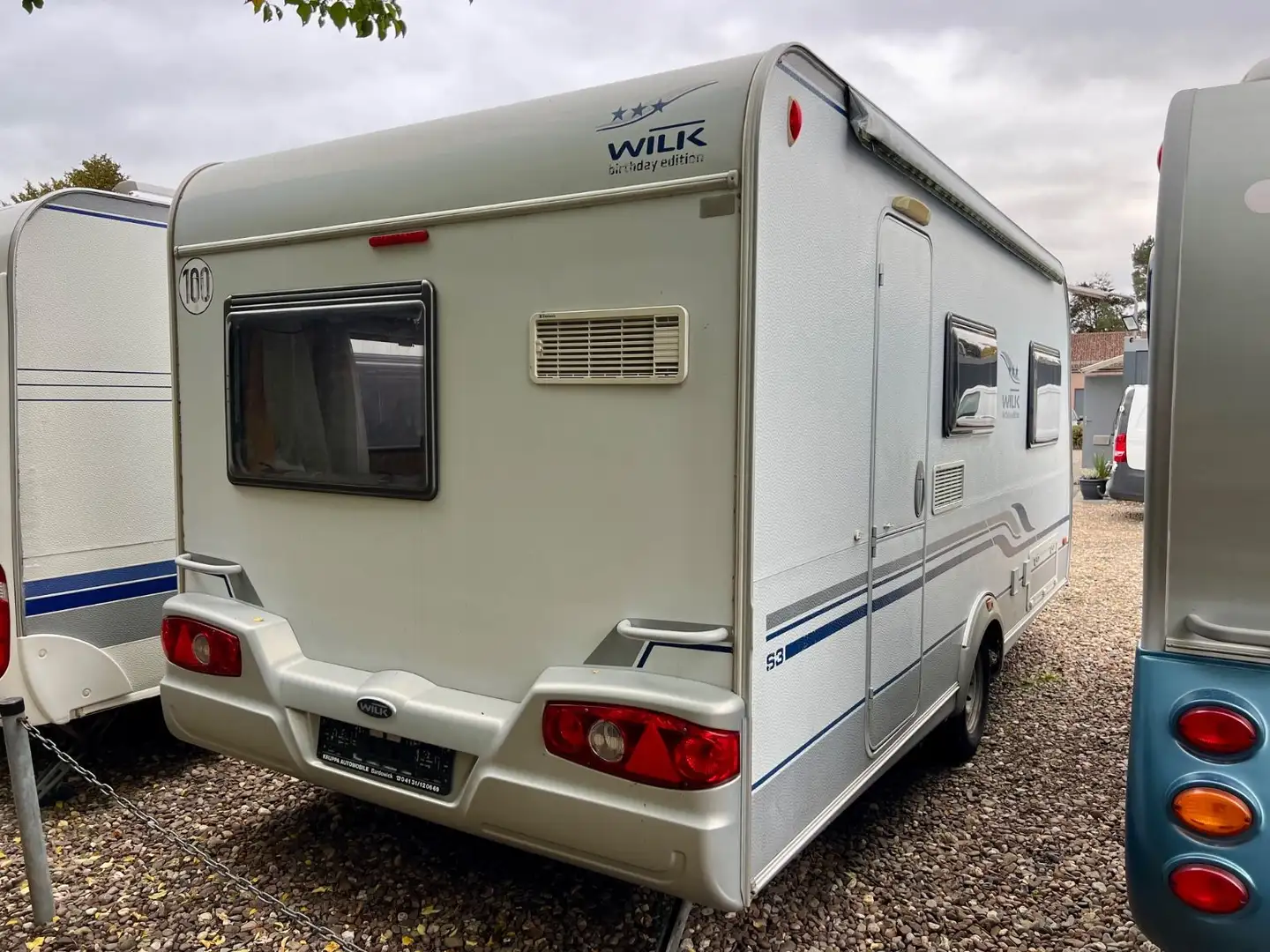 Wilk 450 HTD Mover Vorzelt Markise Festbett Weiß - 2