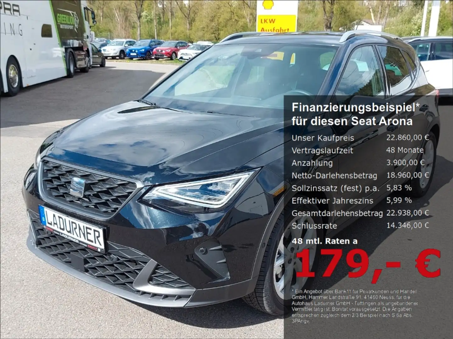 SEAT Arona EU6d 1.0 TSI FR NAVI AHK VOLL-LED UPE 35919 Nero - 1