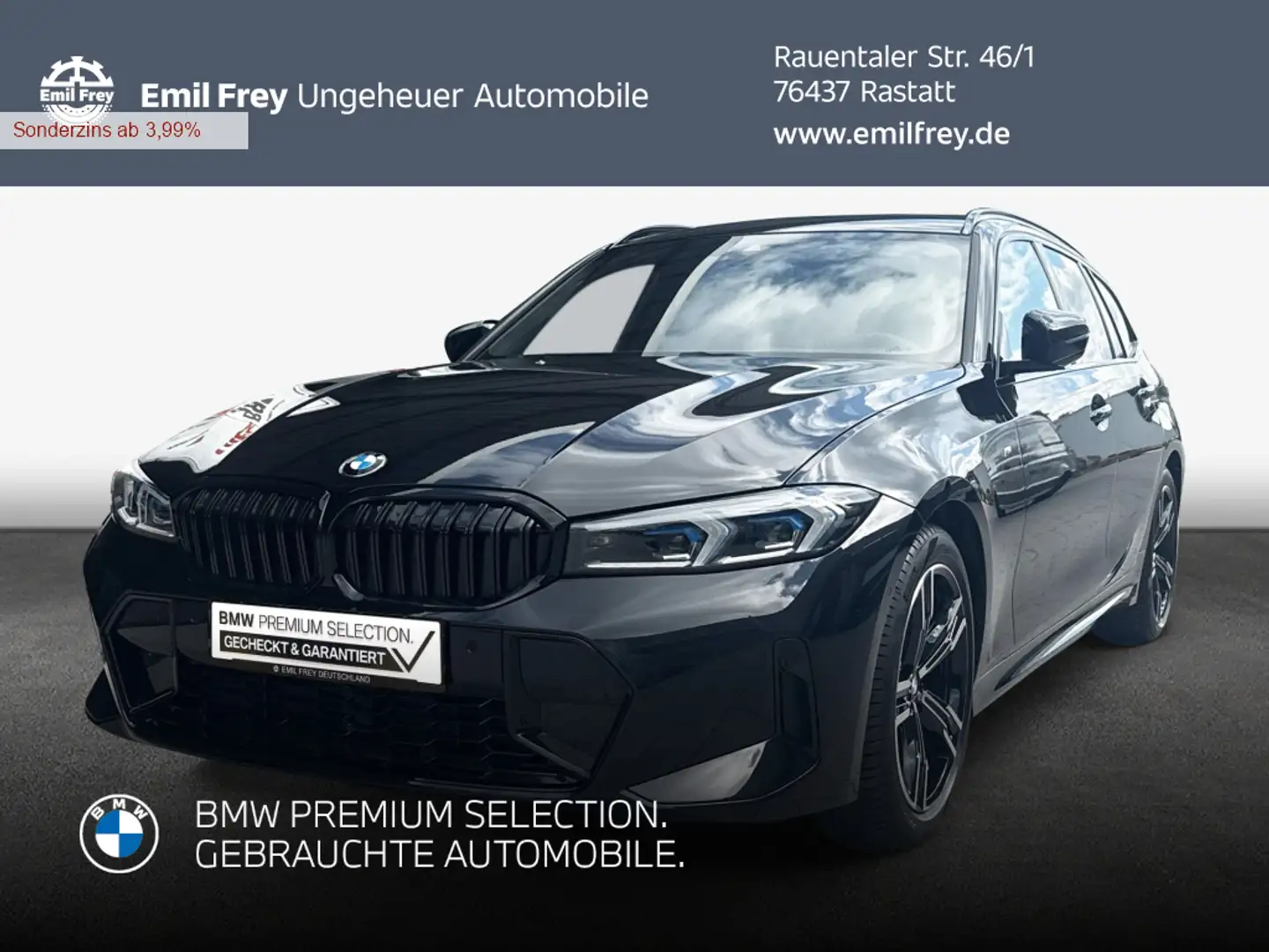 BMW 318 i Touring Aut. *SHZ*Sportpaket*ParkingAssist.* Zwart - 1