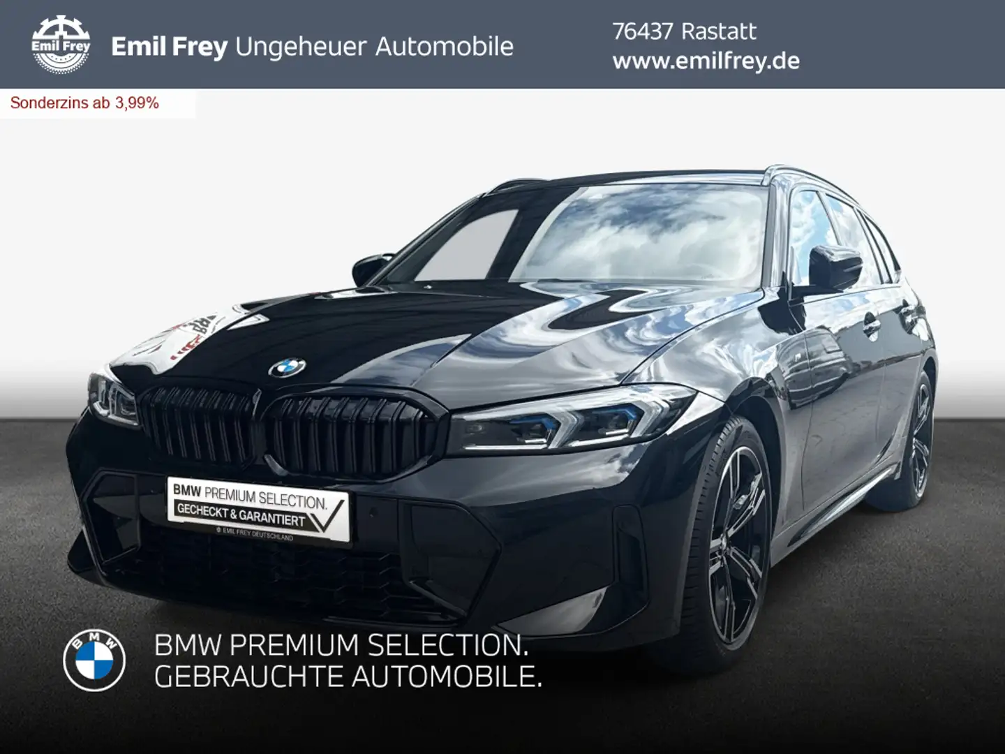 BMW 318 i Touring Aut. *SHZ*Sportpaket*ParkingAssist.* Schwarz - 1