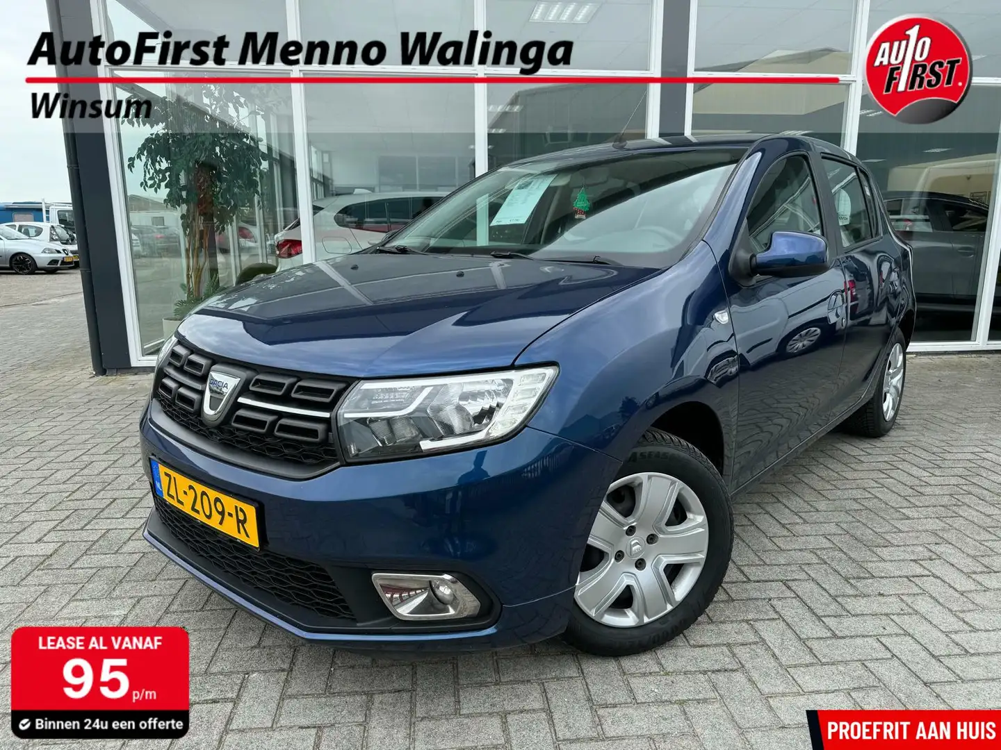 Dacia Sandero 1.0 SCe Laureate | Airco | Cruise Control | Elektr Blauw - 1