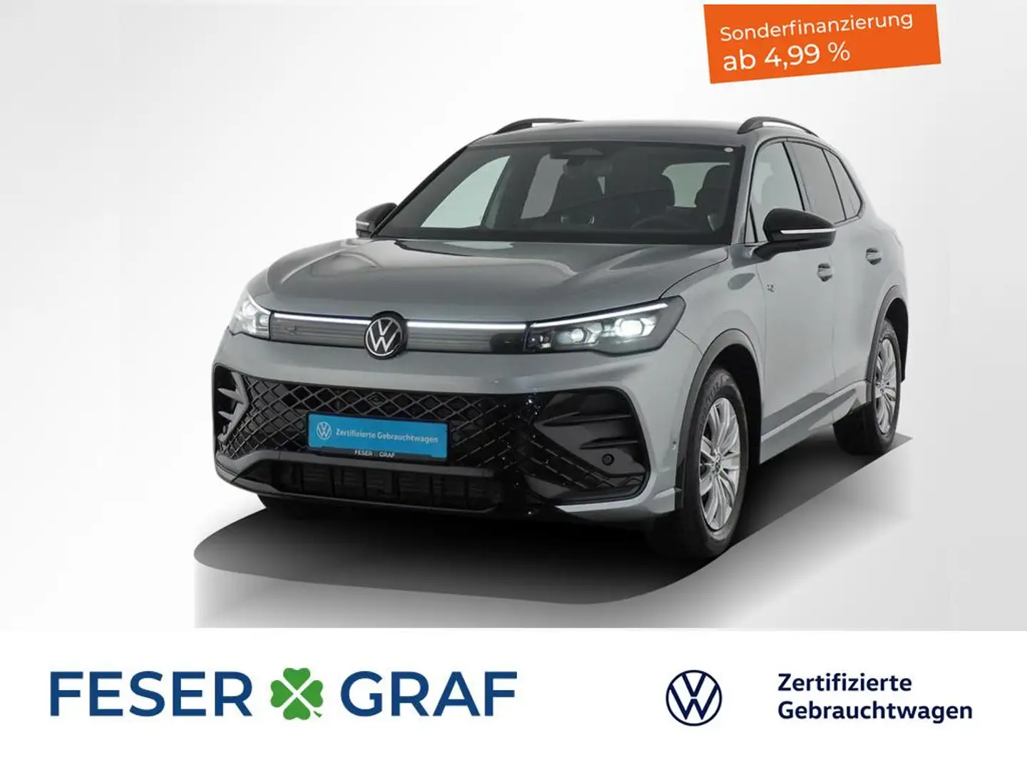 Volkswagen Tiguan 2.0 TDI R-Line DSG Black Style IQ.LIGHT / Navigati Silber - 1