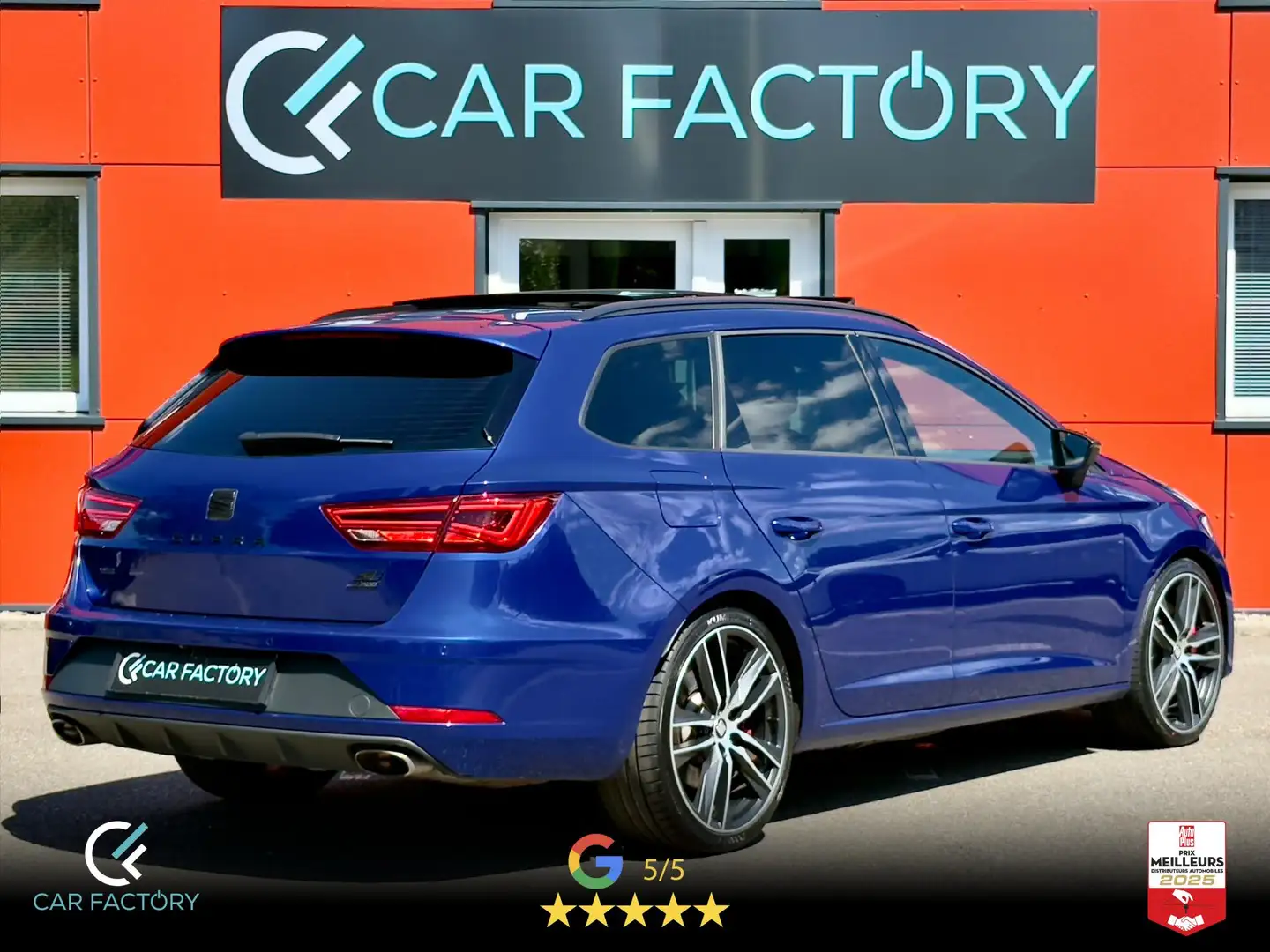 SEAT Leon Cupra 2.0 TSI 300 DSG 4Drive Toit ouvrant GPS Camé Bleu - 2
