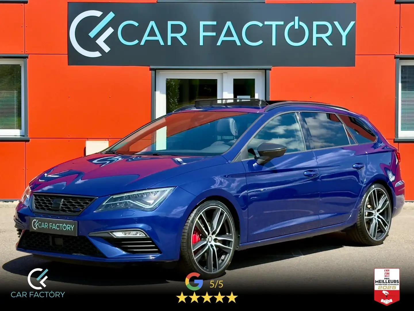 SEAT Leon Cupra 2.0 TSI 300 DSG 4Drive Toit ouvrant GPS Camé Bleu - 1