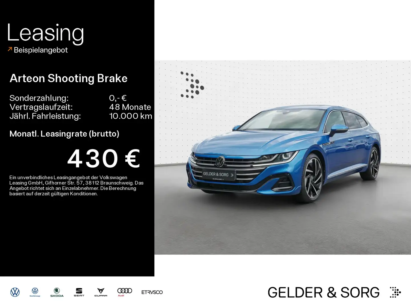 Volkswagen Arteon 2.0 TDI R-Line*AHK*H&K*RFK Blau - 1