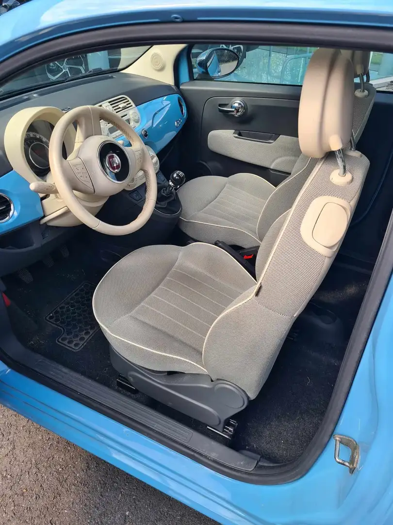 Fiat 500 1.2i Lounge Bleu - 2