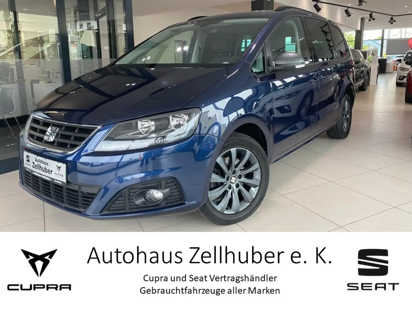 SEAT Alhambra 1.4 TSI *7-Sitz*Navi*Kessy*Shz*PDC* Blau - 1