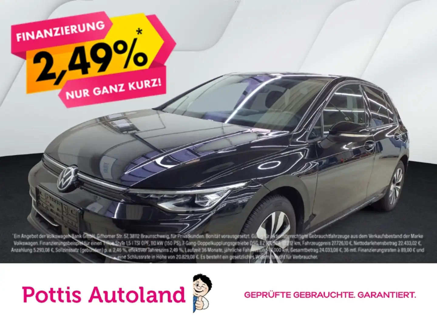 Volkswagen Golf 1.5 TSI GOAL AHK NAVI PDC LED+ SITZHZG Schwarz - 1