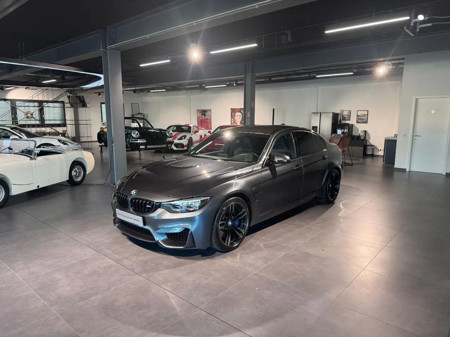 BMW M3 Competition no OPF, LEDER, CAM, HK, HUD Grau - 1