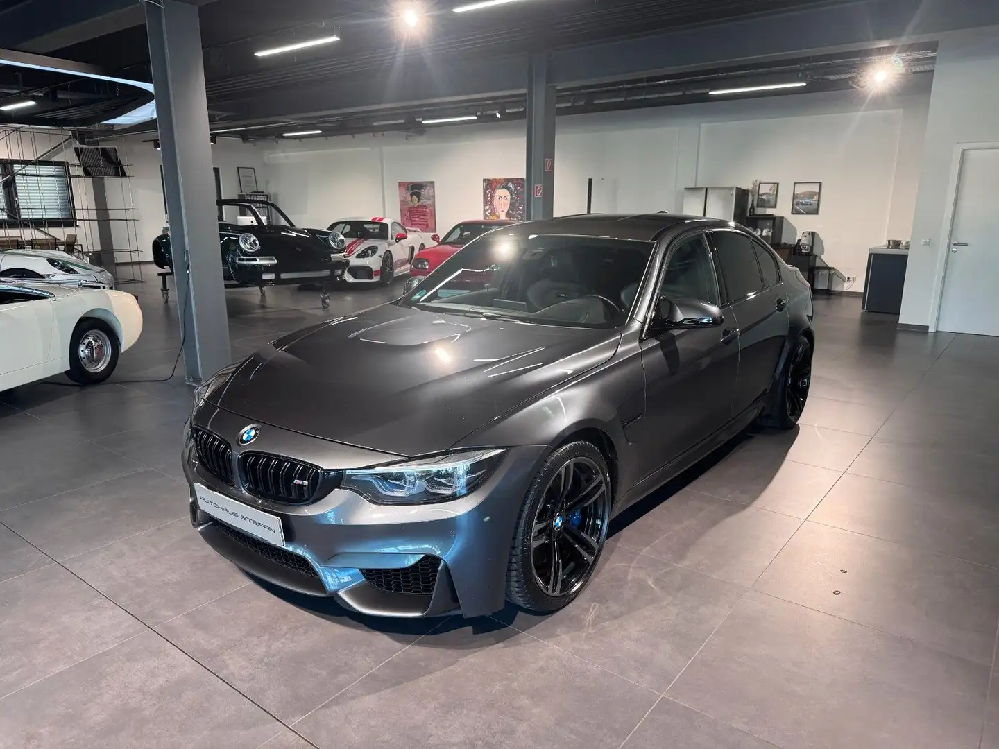 BMW M3 Competition no OPF, LEDER, CAM, HK, HUD Grau - 2