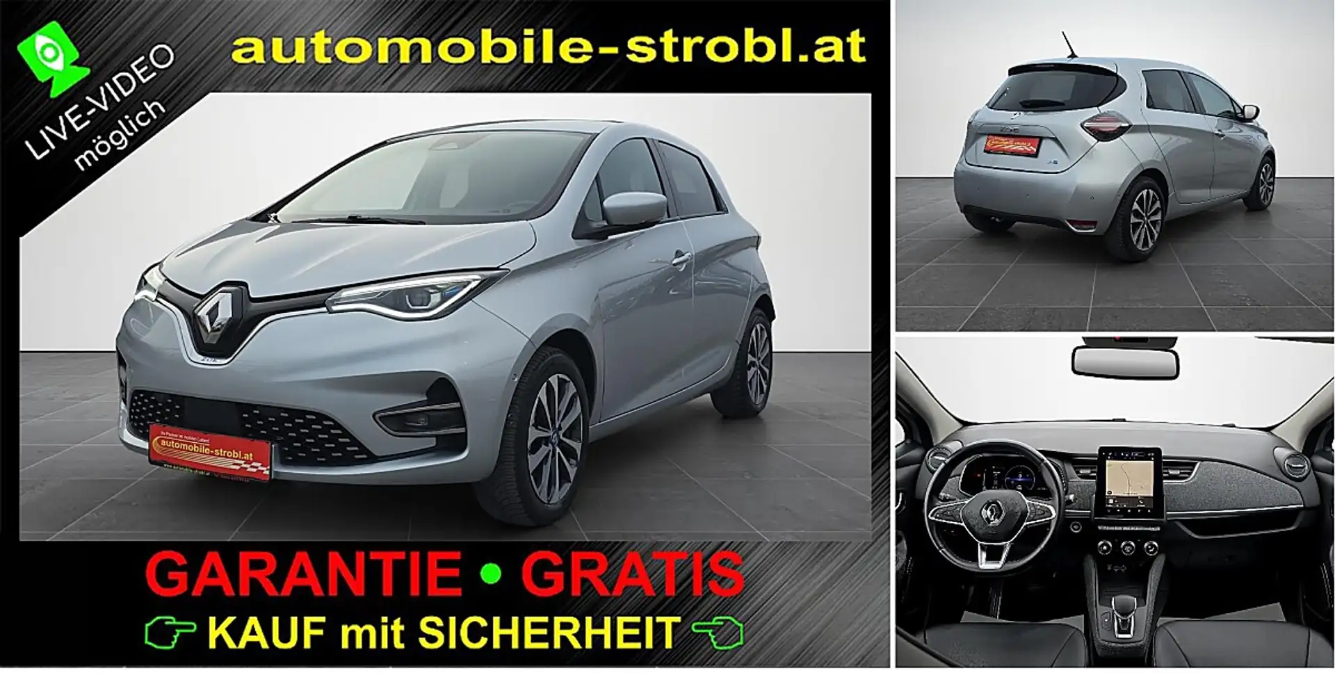 Renault ZOE Zoe Intens R135 Z.E.50 *Visio.P*Winter.P*GARANTIE* Silber - 1