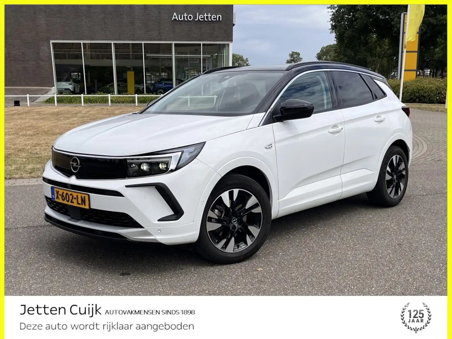 Opel Grandland 1.2 Turbo Ultimate Automaat - Trekhaak # RIJKLAAR Wit - 1
