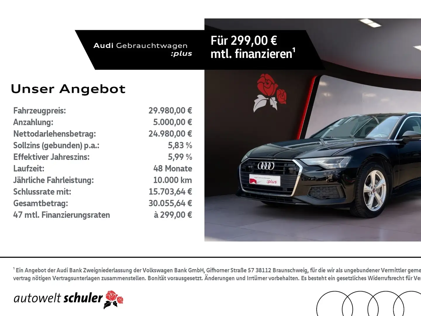 Audi A6 Avant 40 2.0 TDI S-tronic AHK ACC Navi LED RFK St Noir - 1