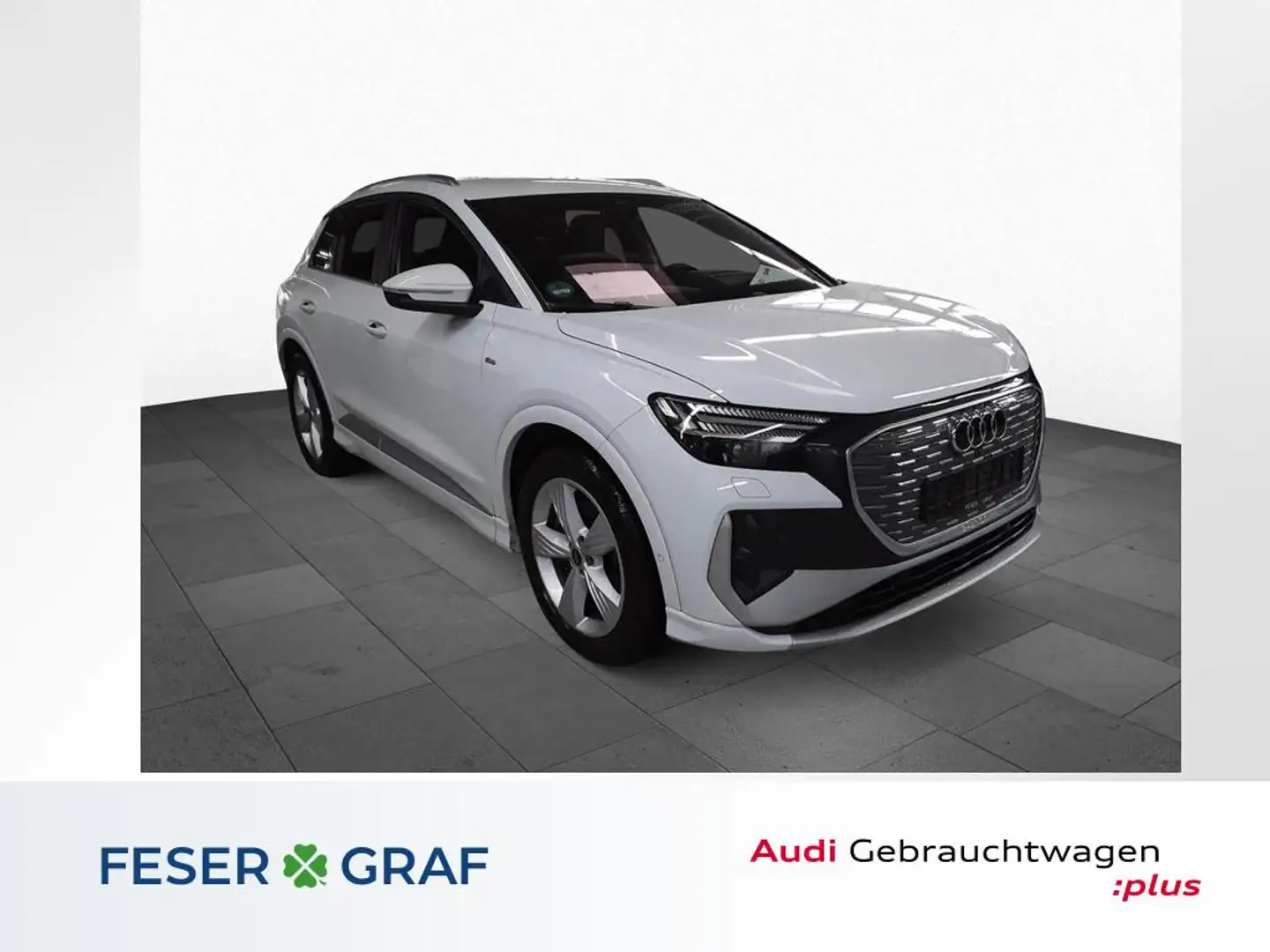Audi Q4 e-tron 45 e-tron qua. 195 kW ACC+MATRIX+MMIPRO Weiß - 1