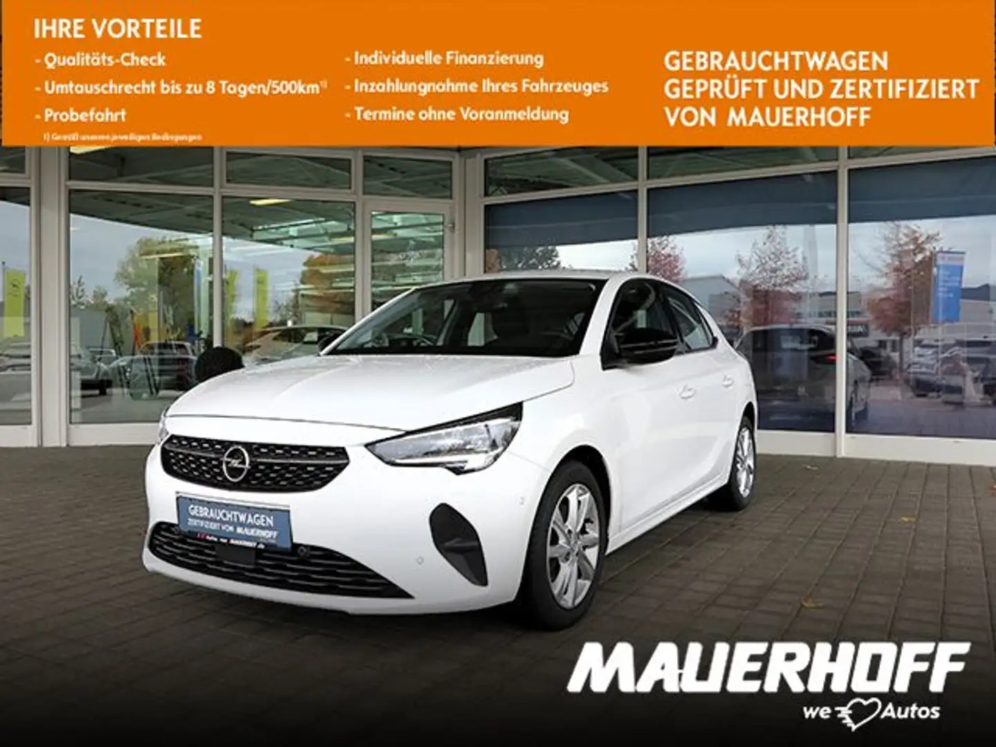 Opel Corsa F Elegance | Navi | PDC | Tempomat | DAB Weiß - 1