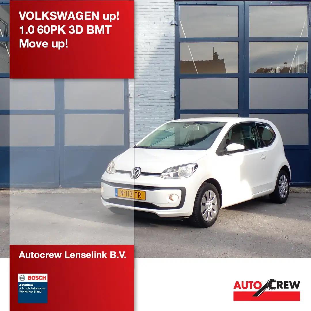 Volkswagen up! 1.0 60PK 3D BMT Move up! Blanc - 1