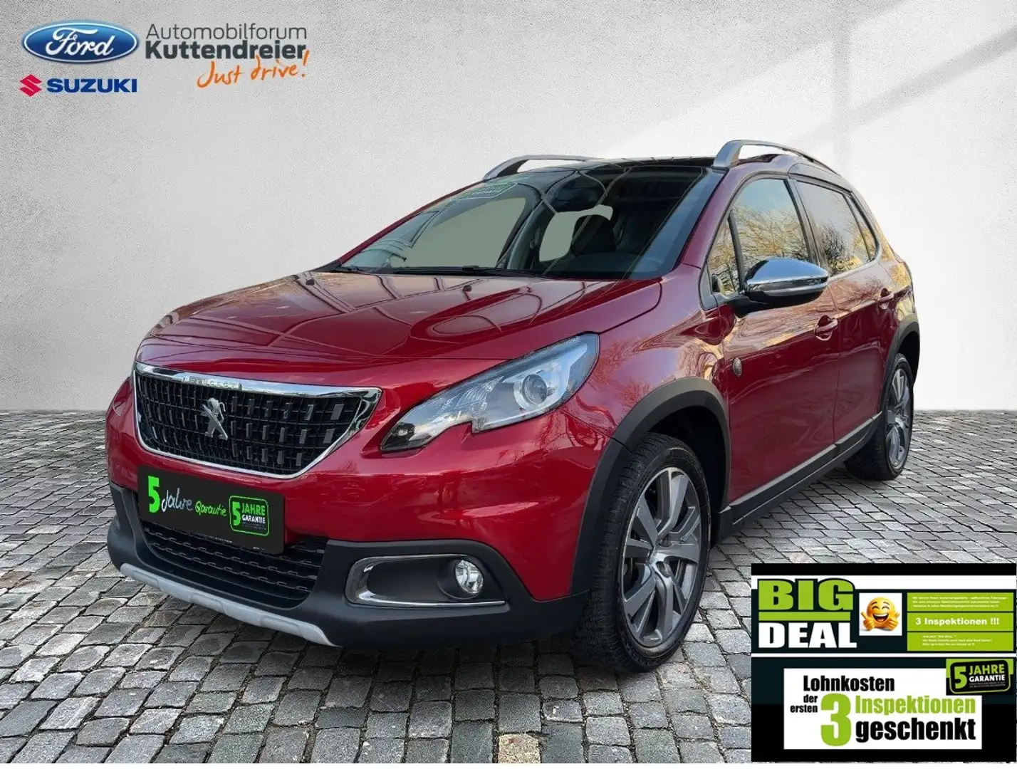 Peugeot 2008 1.2 PureTech 110 Crossway Glasdach Kamera Rot - 2