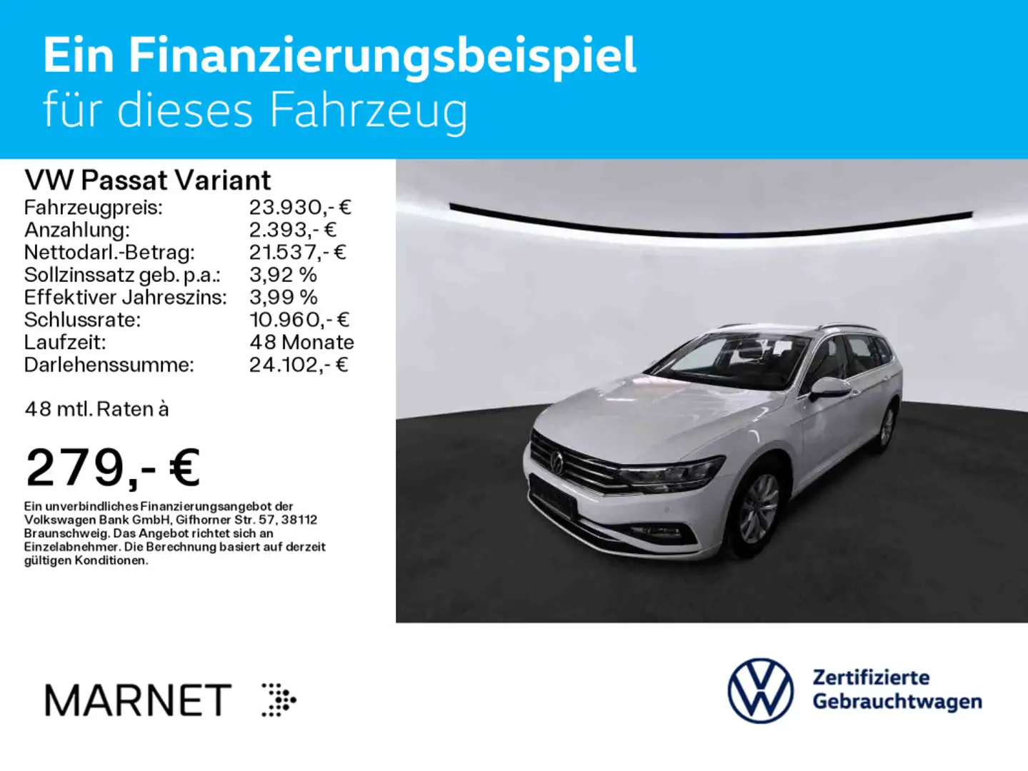 Volkswagen Passat Variant Volkswagen Passat Variant Business 2.0 TDI DSG*A Bianco - 2