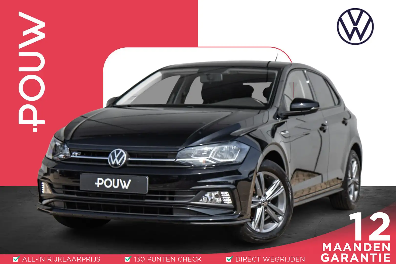 Volkswagen Polo 1.0 TSI 95pk R-Line Edition | Cruise Control Adapt Nero - 1