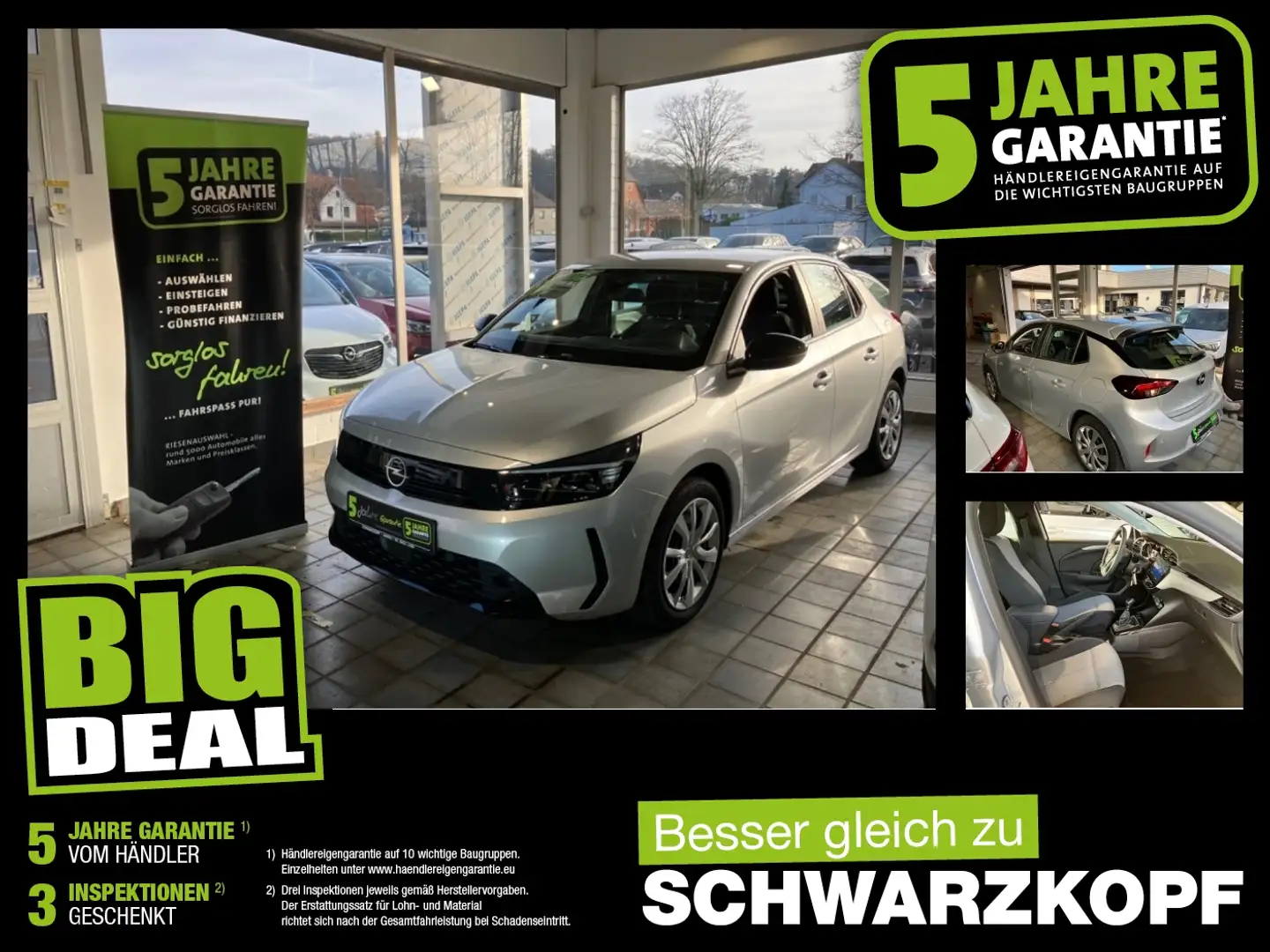 Opel Corsa F 1.2T LED+Sitzheizung+Fernlichtass.+PDC Silber - 1