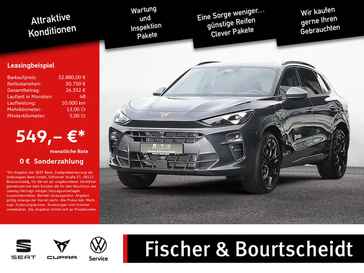 CUPRA Terramar TSI 1.5 e-Hybrid 200 kW VZ PANO AHK Grau - 1