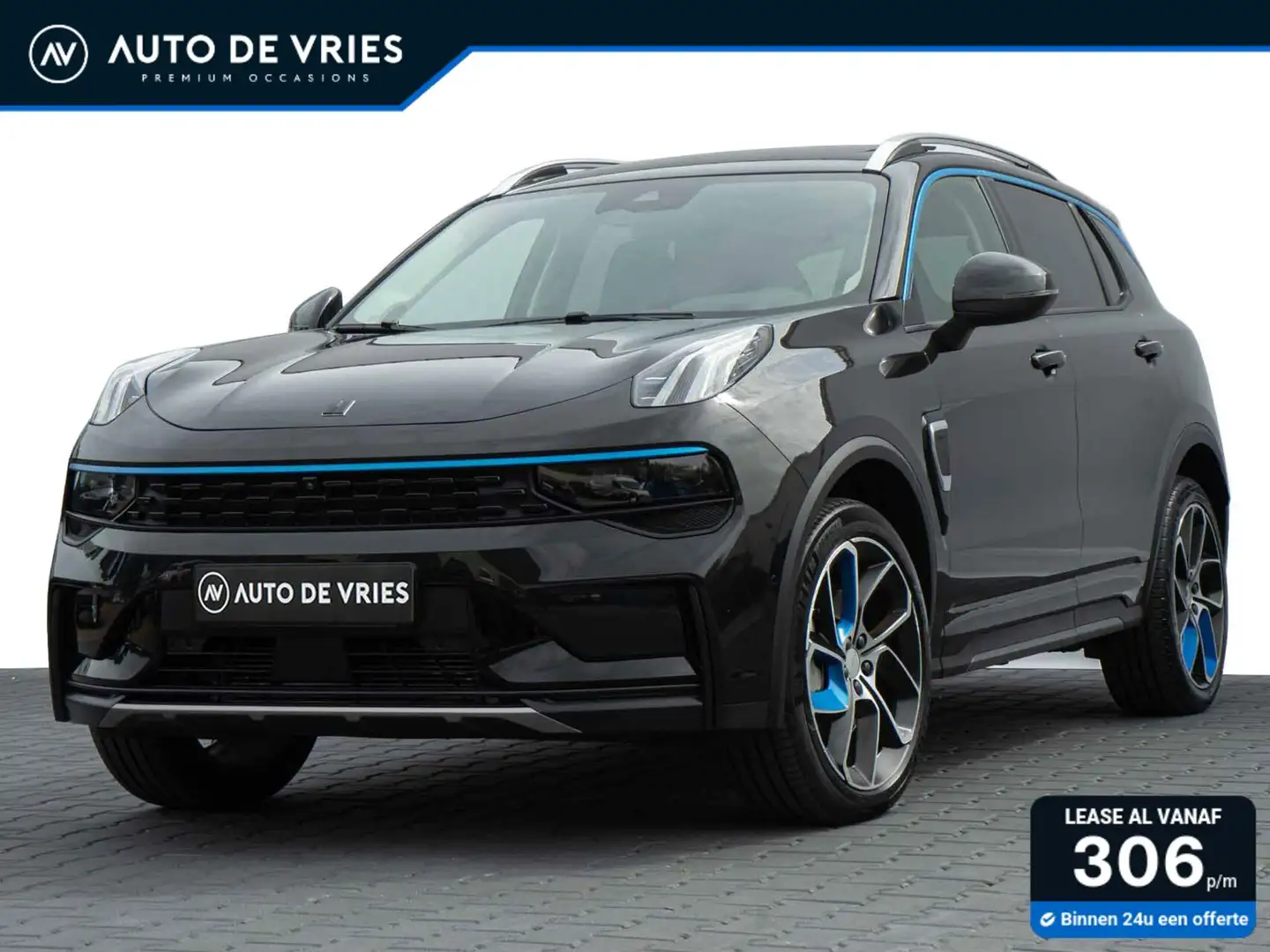 Lynk & Co 01 1.5 Plug-in Hybrid 262pk | Panoramadak | 360 Camer Zwart - 1