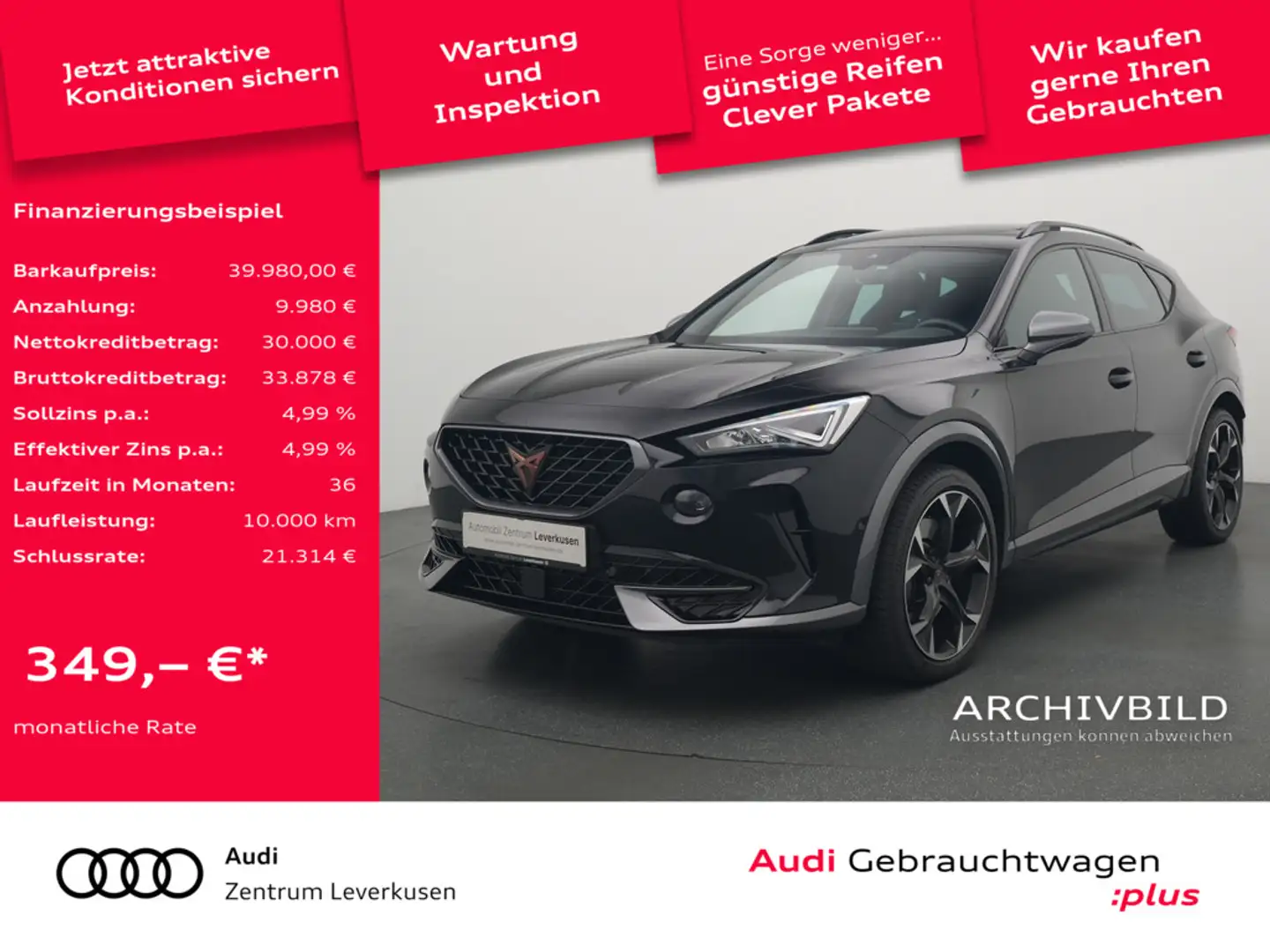 CUPRA Formentor VZ 4Drive DSG VIRT LED KAM SHZ PDC Schwarz - 1