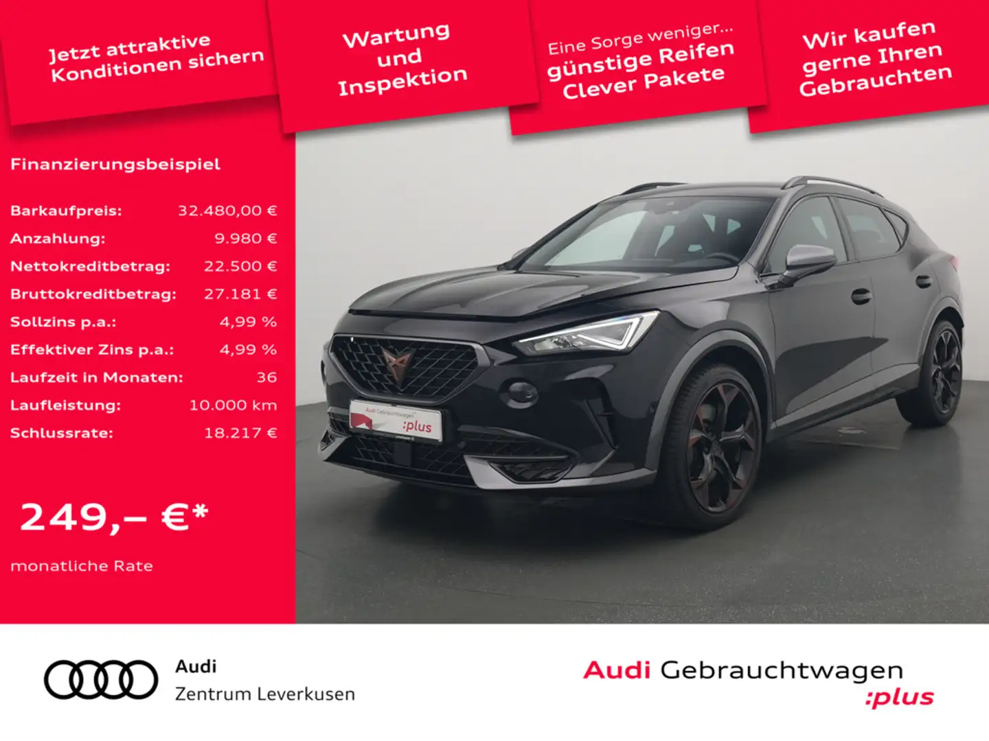 CUPRA Formentor VZ LEDER ACC NAVI VIRT DCC CARPLAY Noir - 1