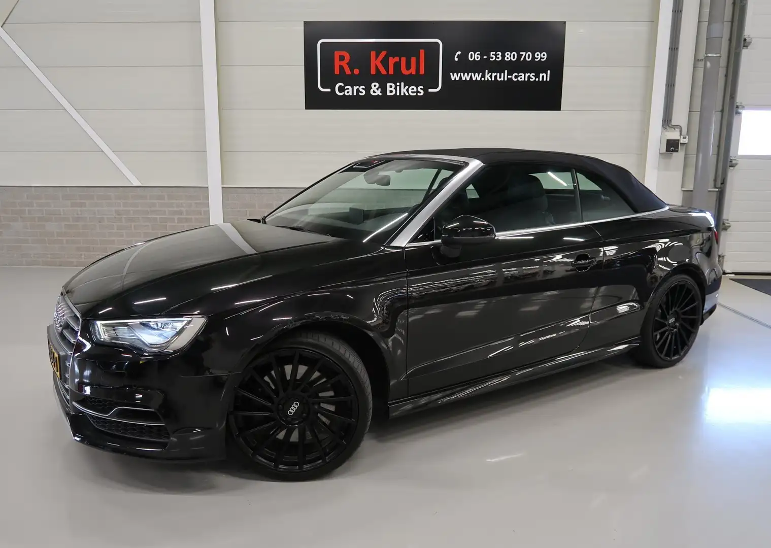 Audi S3 Cabriolet 2.0 TFSI S3 quattro Zwart Leer Navigatie Schwarz - 2