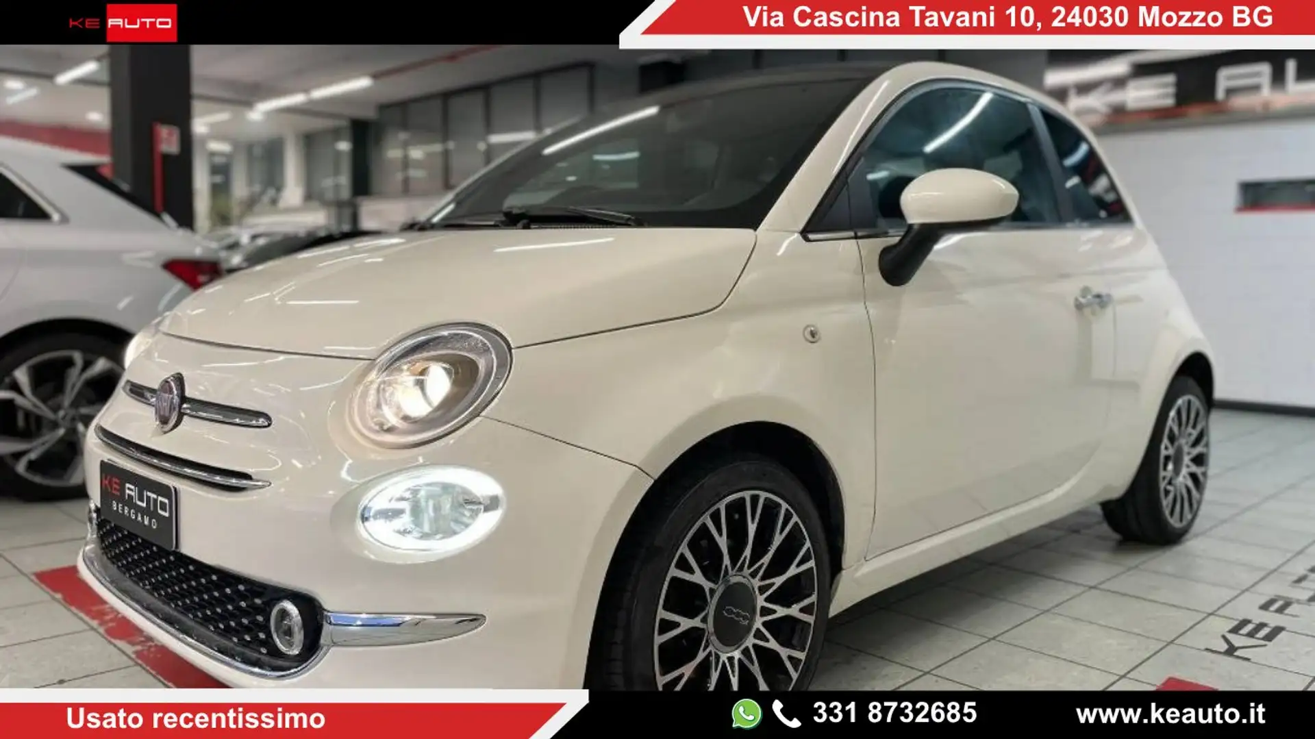 Fiat 500 500 III 2015 1.0 hybrid Dolcevita 70cv Weiß - 1